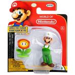 World Of Nintendo Super Mario Fire Luigi avec fleur de feu Bonus