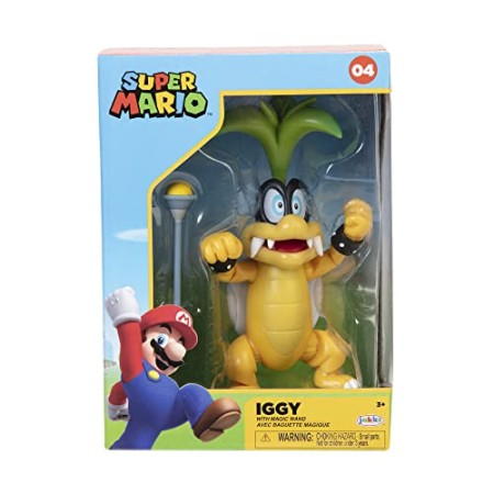 Nintendo Super Mario 4 inch Figure - Iggy Koopa with Wand