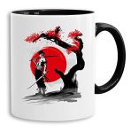 Red Sun Zoro - tasse à café Mug cadeau Son Ruffy Luffy Zoro Saitama One Dragon Master Goku Ball Vegeta Zoro Piece Db, Farbe2:Blanc