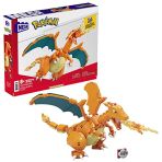 MEGA Pokémon Figurine Action Dracaufeu 20cm, Jeu De Briques De Construction Pour Enfants Et Adultes, Modèle Pokémon À Collectionner, 222 Pièce...