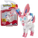 Pokemon Figurine Jouet 8 cm, Sylveon Nymphali Figure de Combat Nouvo 2023 - sous Licence Officielle Jouet