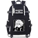 Roffatide Anime Killua Zoldyck Sac à dos pour ordinateur portable pour Hunter x Hunter avec port de charge USB et port casque