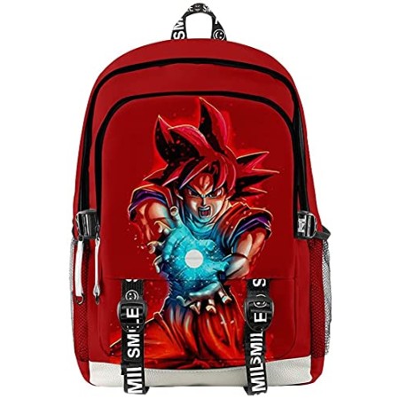 Anime 3D Manga Sac a Dos, Anime Imprimé Cartables Durable Tissu Oxford Sacs a Dos pour Enfant Garçons Filles (A 12,28 * 45.5 * 18cm)