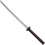 Katana | Épée Japonaise | Qualité Premium | Noir | Cosplay | Ultra Réaliste et Résistante | Polystyrène | Accessoire Horreur | Party | Hallow...