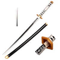 Skyward Blade Anime Cosplay Épée en Bois Épée de samouraï Fans d'anime Le Couteau spécial Katana Noir 40 Pouces