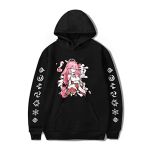 kewing Genshin Impact Hoodie Yae Miko Cosplay Imprimé Pull À Manches Longues Harajuku Anime Sweat avec Poche