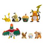 Pokemon 8-Pack Battle Figures: Pikachu, Eevee, Raichu & More