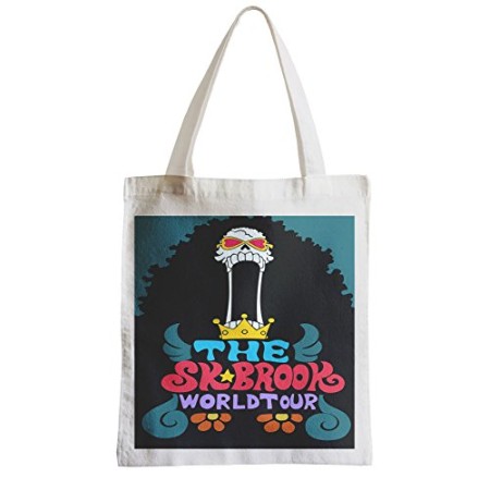 Tote bag Sac Shopping One Piece Manga Brook on Tour Concert Pirate Anime