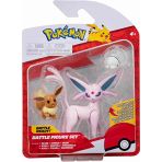 Figurines Pokémon Multicolores: Evoli, Snom, Espeon