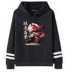 kewing Genshin Impact Hoodie Casual Anime Kaedehara Kazuha Cosplay Harajuku Pull Sweat à Capuche pour Unisexe