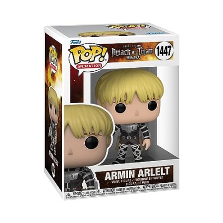 Funko Pop! Animation: AOT - Armin Arlert - 1/6 Odds for Rare Chase Variant - Attack on Titan - Figurine en Vinyle à Collectionner - Idée de Cadea...