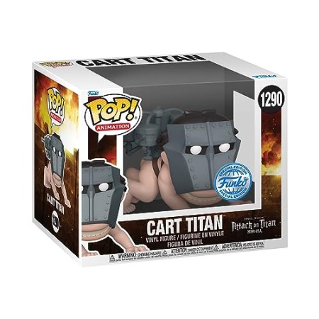 Funko Pop! Super: AOT - Cart Titan - Attack on Titan - Figurine en Vinyle à Collectionner - Idée de Cadeau - Produits Officiels - Jouets pour Les...