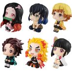 SPIRTUDE Figurines Demon Slayer, Lot de 6 Figurines d'action Anime, Figurines zenitus rengoku Shinobu de Sugi tanijiro Figurine, décoration intér...