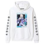 xhomeshop Harajuku Anime Jeu Genshin Impact Sweat à Capuche Sangonomiya Kokomi Sweat à Manches Longues Genshin Impact T-Shirt à Manches Courtes