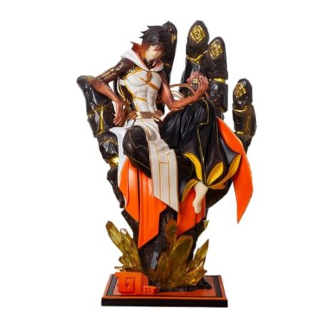 RZAHUAHU Genshin Impact Morax Zhong Li 1/7 Figurine 26 cm miHoYo Jeu Personnage PVC Anime Modèle Jouet