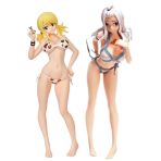 Lzrong Lot de 2 figurines Fairy Tail Mirajane Strauss et Lucy Heartfilia - Modèle debout dans un maillot de bain Fairy Tail Merch - Cadeau pour le...