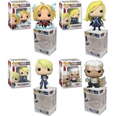 Funko Pop Full Metal Alchemist Brotherhood + Protector : Pop ! Figurine d'animation en vinyle (coffret cadeau livré avec boîte de protection de l...