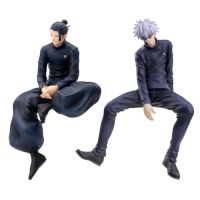 Jiumaocleu Lot de 2 figurines JJK Gojo Satoru Nouilles Stopper Geto Suguru Figurine d'action Figurine Modèle Décoration de gâteau Figurine Anime...