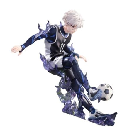 Insxuan Blue Lock Seishiro Nagi Figurine Blue Lock Seishiro Nagi Sportswear Anime Statue PVC Modèle Seishiro Sculpture de collection pour fans