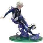 Keyhvao Nagi Seishiro Figurine Play Football Model Statues Anime Blue Lock Figures Cool Décoration PVC Cadeau pour bureau, ventilateurs, Unisexe